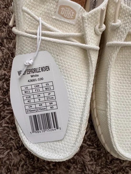 NWT Hey Dude Wendy Espadrille Woven, size 11 - Picture 3 of 6